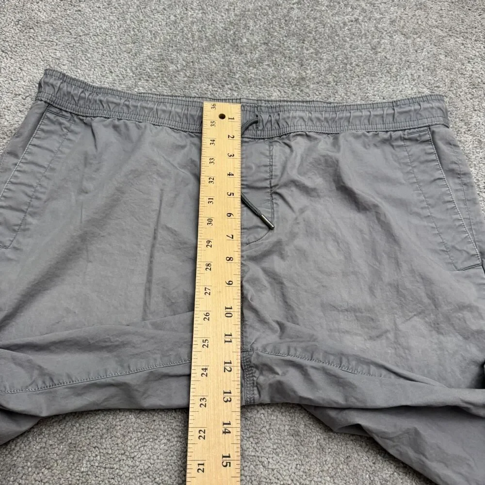 Banana Republic Aiden Fit Chino Pants Mens 36x32 Gray Tapered Leg Elastic Waist